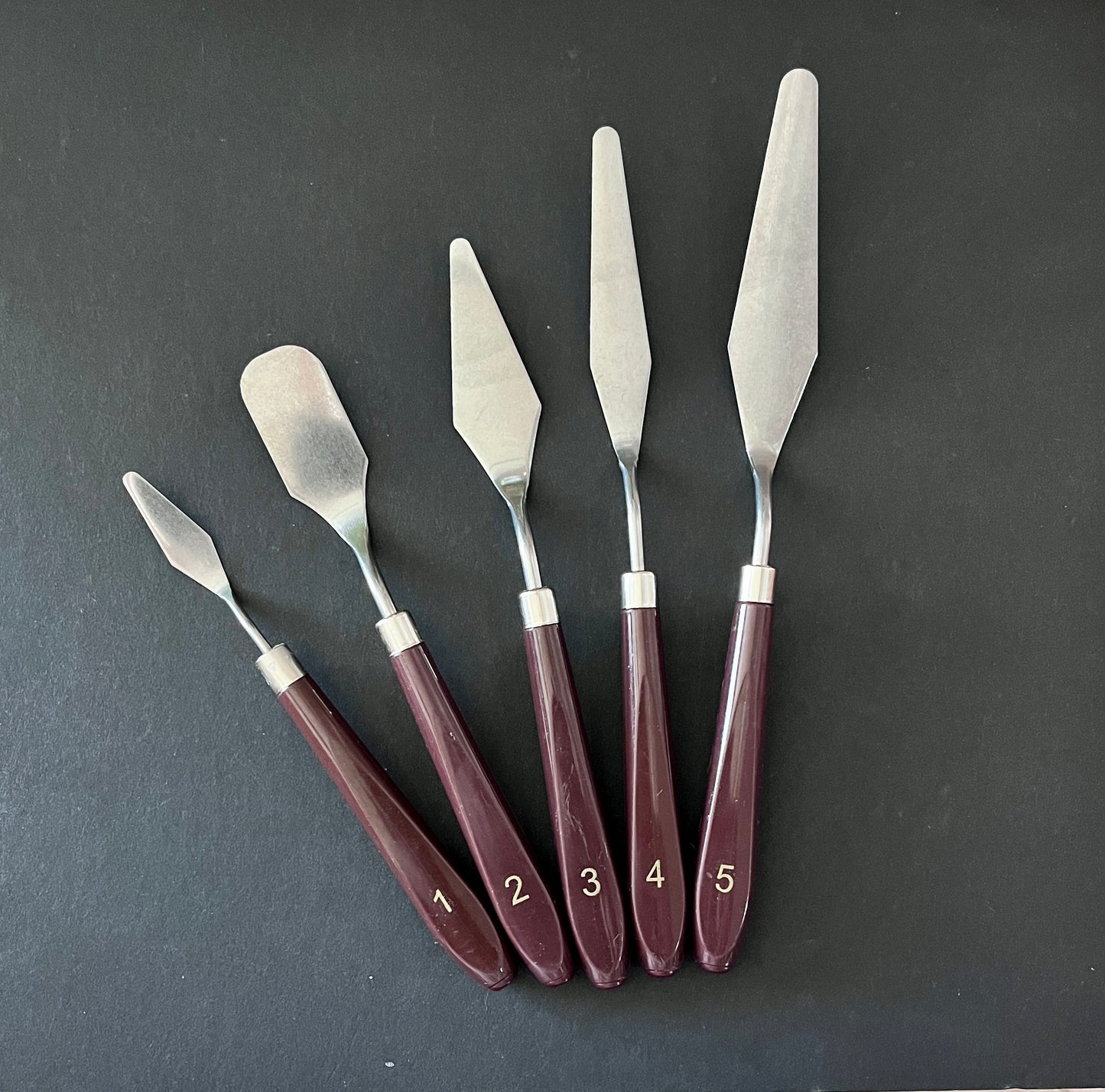 Stainless Steel Palette Knife 5-pc set