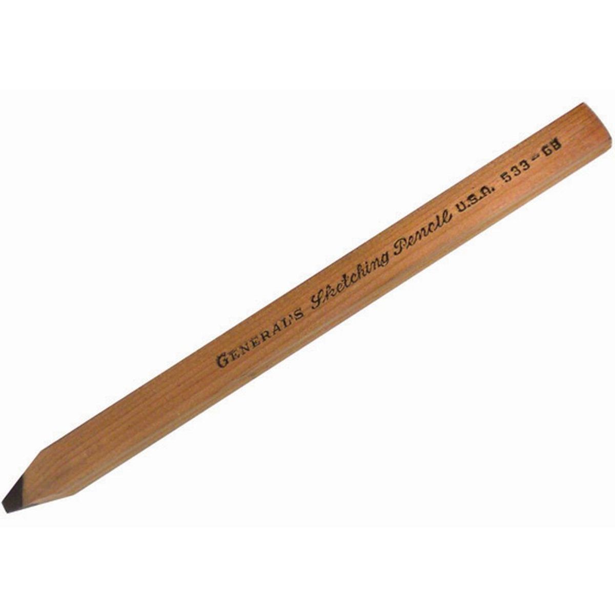General's Sketching Pencil, flat, 6B