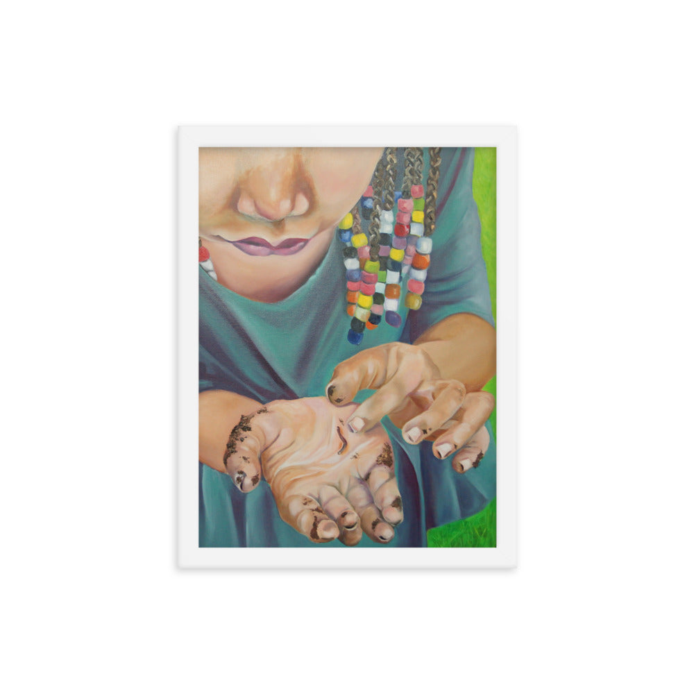 "Child's Play" Framed poster from original painting