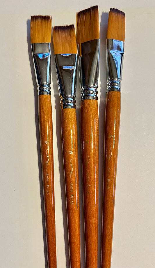 Mojove art brushes, sizes 18, 20, 22, and 24