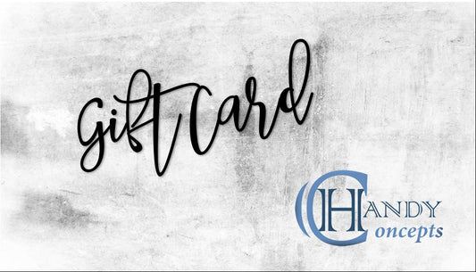 Gift Card, white  Handy Concepts Arts